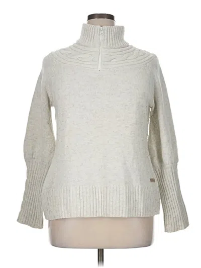 Pre-owned Columbia Turtleneck Sweater In Ivory