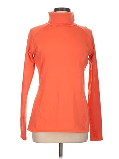 Pre-owned Columbia Turtleneck Sweater In Orange