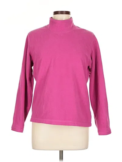 Pre-owned Columbia Turtleneck Sweater In Pink