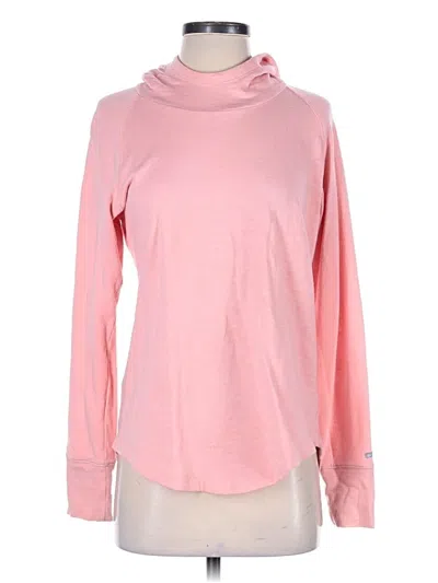 Pre-owned Columbia Turtleneck Sweater In Pink