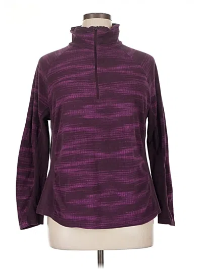 Pre-owned Columbia Turtleneck Sweater In Purple