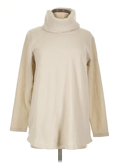 Pre-owned Columbia Turtleneck Sweater In Tan