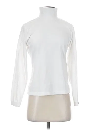 Pre-owned Columbia Turtleneck Sweater In White