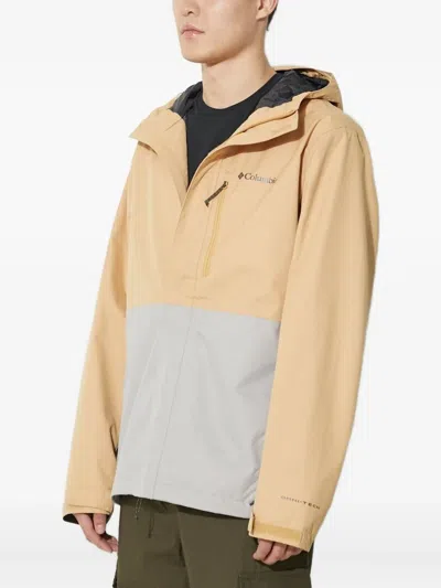 Columbia Two-tone Hooded Jacket In Gold