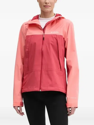 Columbia Two-tone Hooded Jacket In Pink