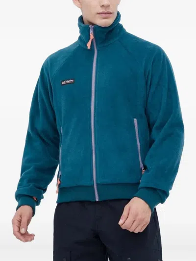 Columbia Two-tone Panelled Jacket In Blue