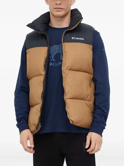 Columbia Two-tone Puffer Gilet In Neutral