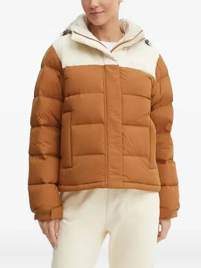 Columbia Two-toned Puffer Jacket In Brown