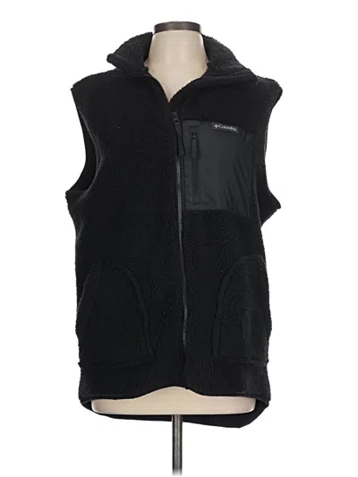 Pre-owned Columbia Vest In Black