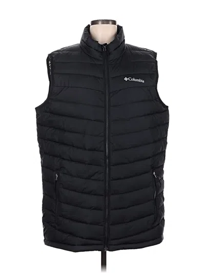Pre-owned Columbia Vest In Black