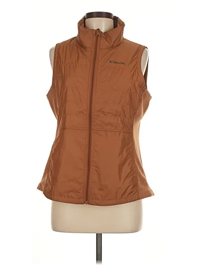 Pre-owned Columbia Vest In Brown