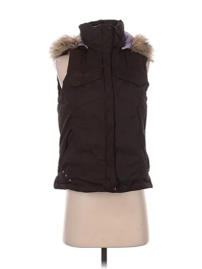 Pre-owned Columbia Vest In Brown