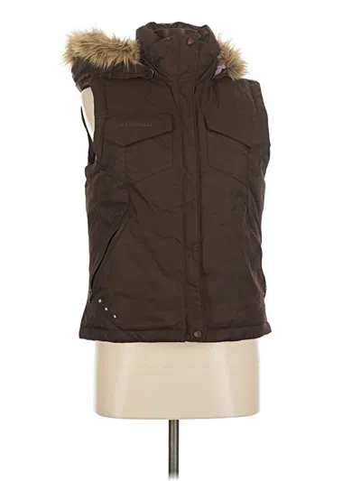 Pre-owned Columbia Vest In Brown