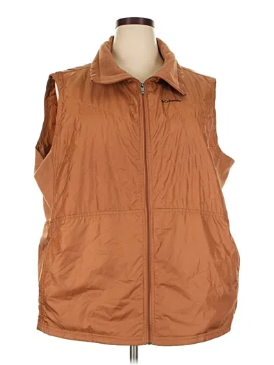 Pre-owned Columbia Vest In Brown