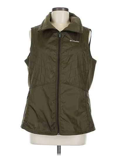 Pre-owned Columbia Vest In Green