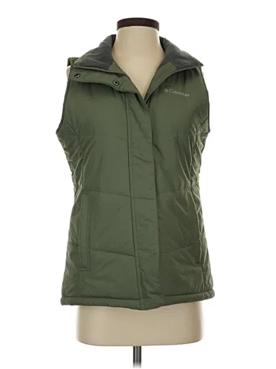 Pre-owned Columbia Vest In Green