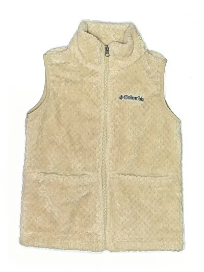Pre-owned Columbia Kids' Vest In Ivory