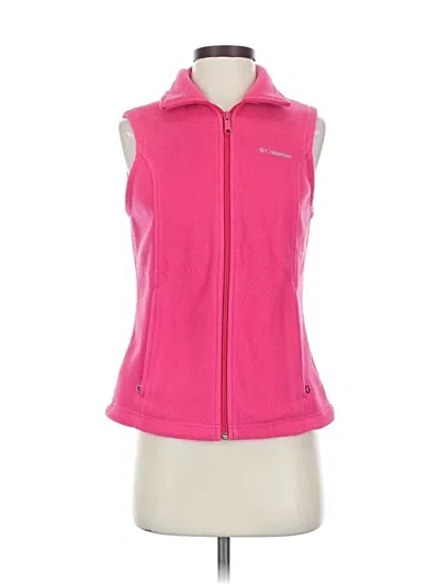 Pre-owned Columbia Vest In Pink