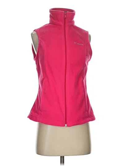 Pre-owned Columbia Vest In Pink