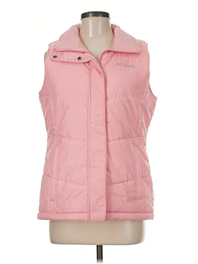 Pre-owned Columbia Vest In Pink