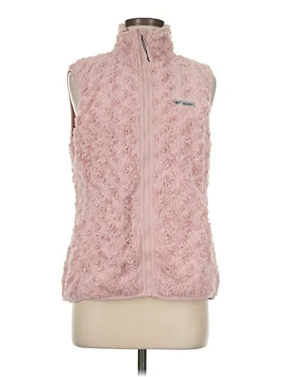 Pre-owned Columbia Vest In Pink