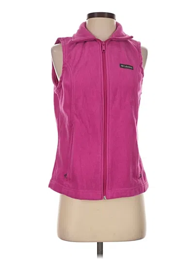 Pre-owned Columbia Vest In Pink