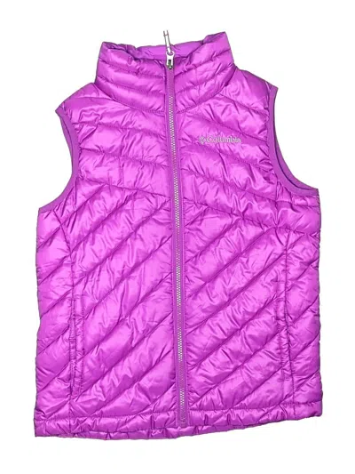 Pre-owned Columbia Kids' Vest In Purple