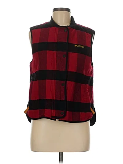 Pre-owned Columbia Vest In Red