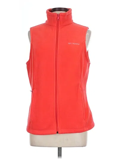 Pre-owned Columbia Vest In Red