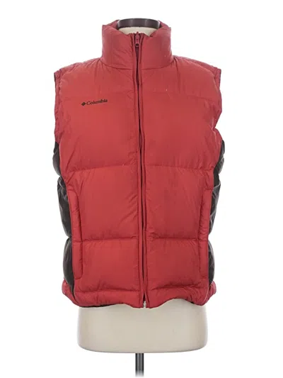 Pre-owned Columbia Vest In Red