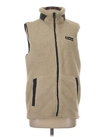 Pre-owned Columbia Vest In Tan