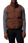 Columbia Wallowa Down Puffer Vest In Brown