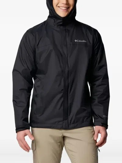 Columbia Watertight Waterproof Hooded Jacket In Black