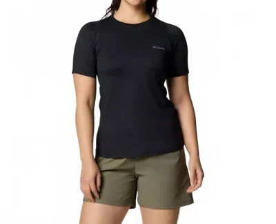 Columbia Weekend Ascent Short Sleeve Shirt In Black