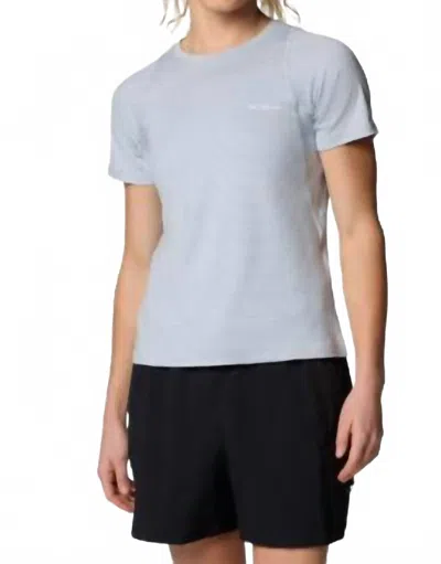 Columbia Alpine Chill Zero Short Sleeve Shirt In Whisper Heather In Multi