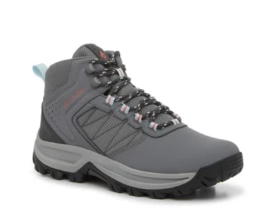 Columbia Wide Width Transverse Waterproof Hiking Boot In Gray