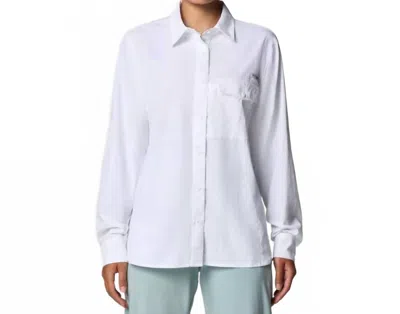 Columbia Wild Cast Long Sleeve Shirt In White