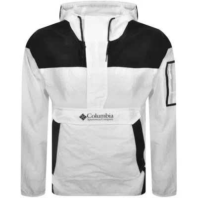 Columbia Windbreaker Anorak Jacket White