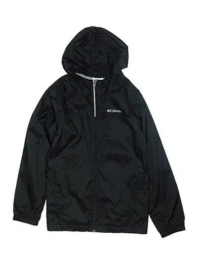 Pre-owned Columbia Kids' Windbreaker Jacket In Black