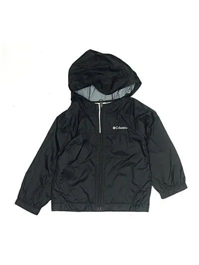Pre-owned Columbia Kids' Windbreaker Jacket In Black