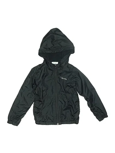 Pre-owned Columbia Kids' Windbreaker Jacket In Black