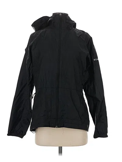 Pre-owned Columbia Windbreaker Jacket In Black