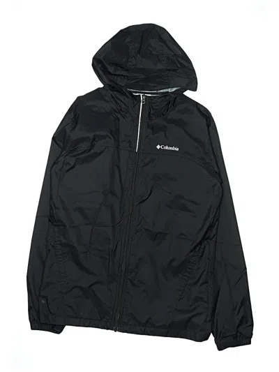 Pre-owned Columbia Kids' Windbreaker Jacket In Black