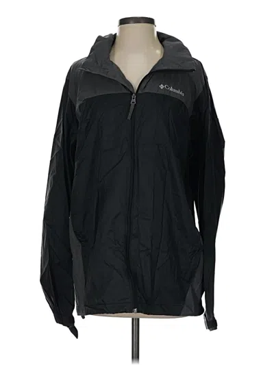 Pre-owned Columbia Windbreaker Jacket In Black