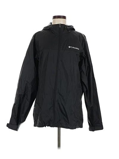 Pre-owned Columbia Windbreaker Jacket In Black