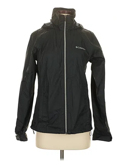 Pre-owned Columbia Windbreaker Jacket In Black