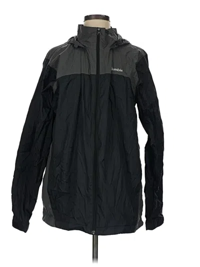 Pre-owned Columbia Windbreaker Jacket In Black