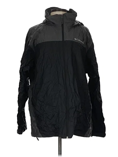 Pre-owned Columbia Windbreaker Jacket In Black