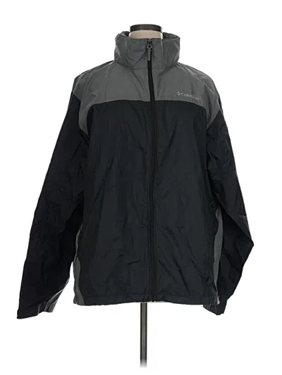 Pre-owned Columbia Windbreaker Jacket In Black