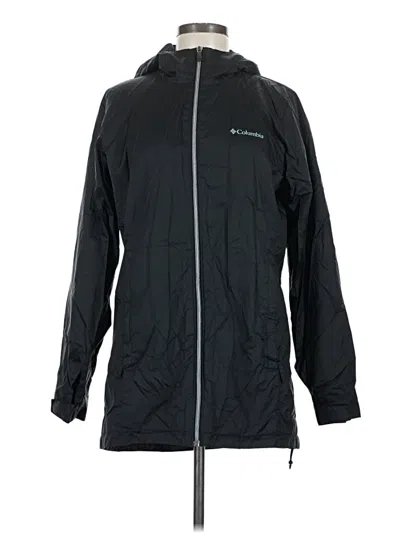 Pre-owned Columbia Windbreaker Jacket In Black